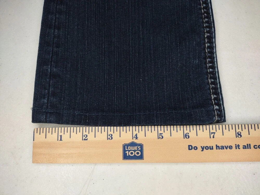 Silver Jeans Women 26x27 Suki 17 Low Rise Embellished Whiskered Faded Fancy READ